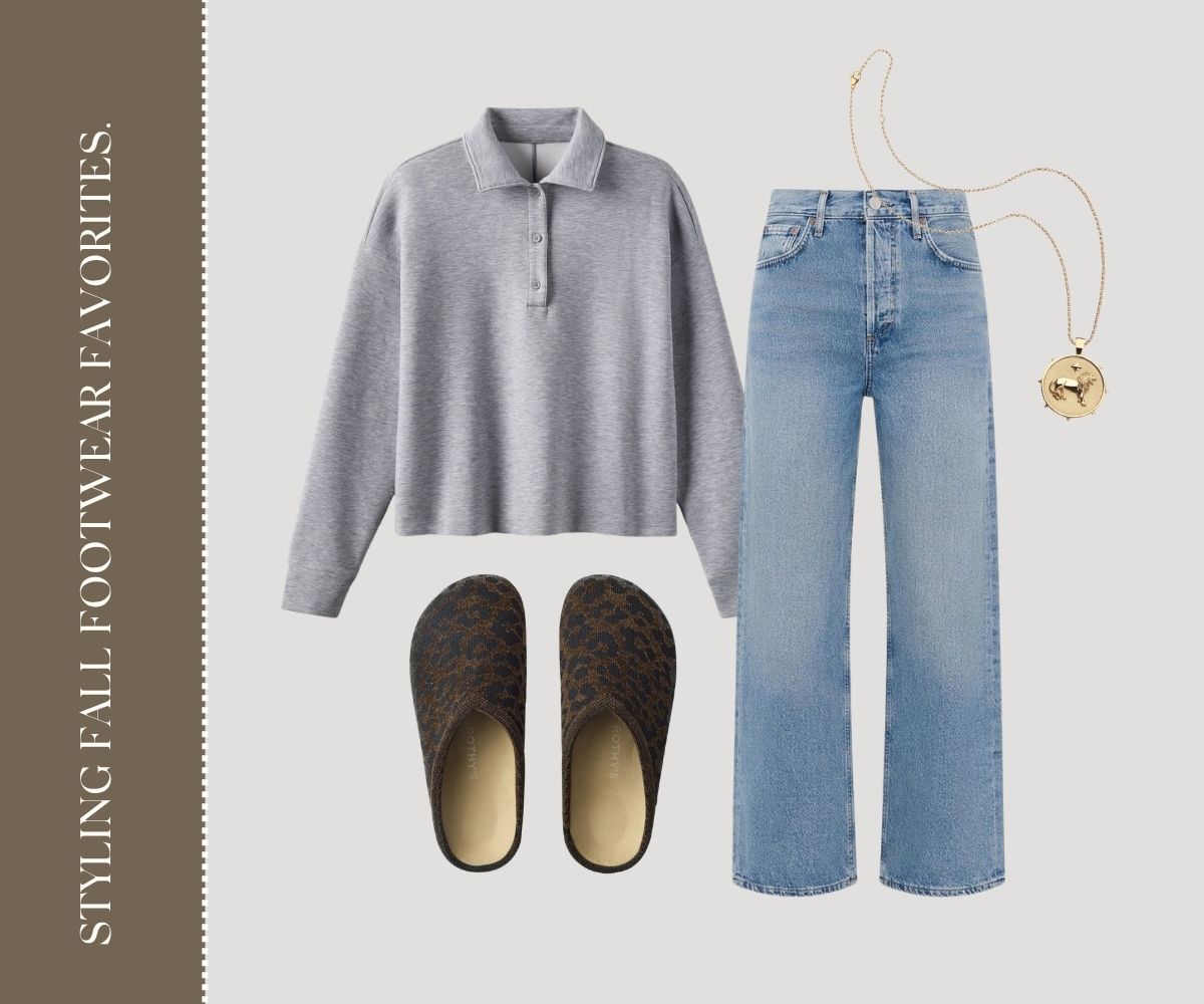 Styling fall footwear favorites collage. 
