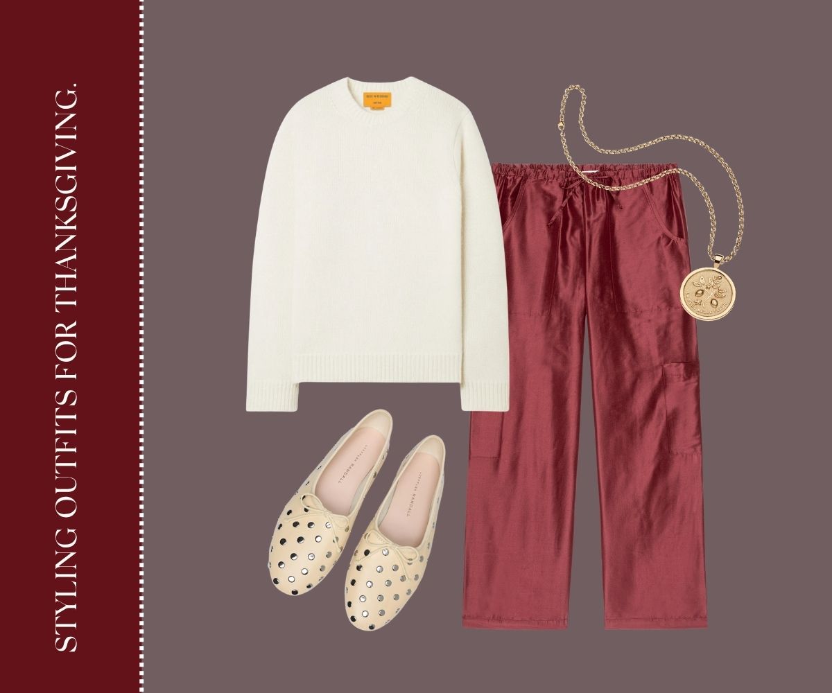 Styling outfits for thanksgiving collage. 