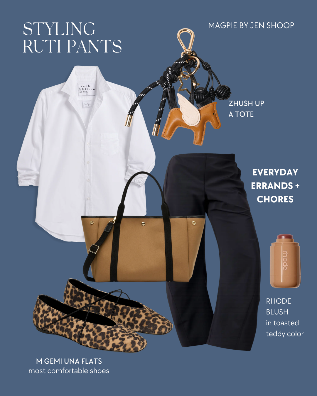 styling ruti on the loose pants
