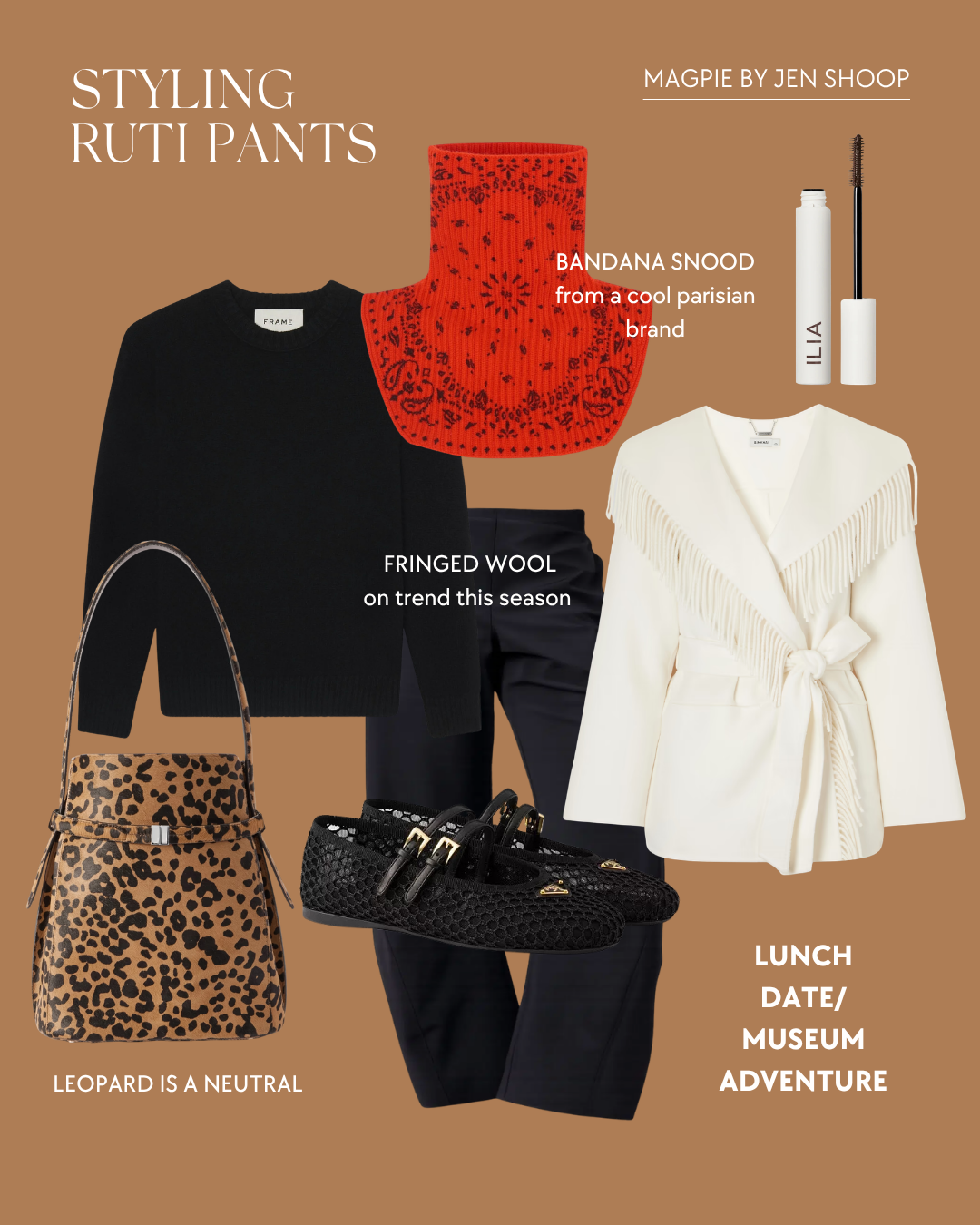 styling ruti on the loose pants