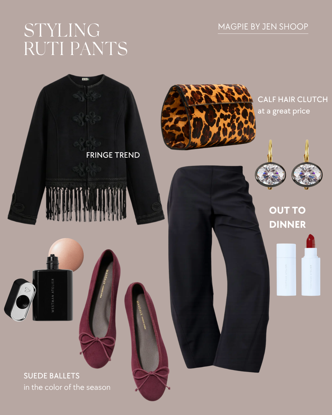 styling ruti on the loose pants
