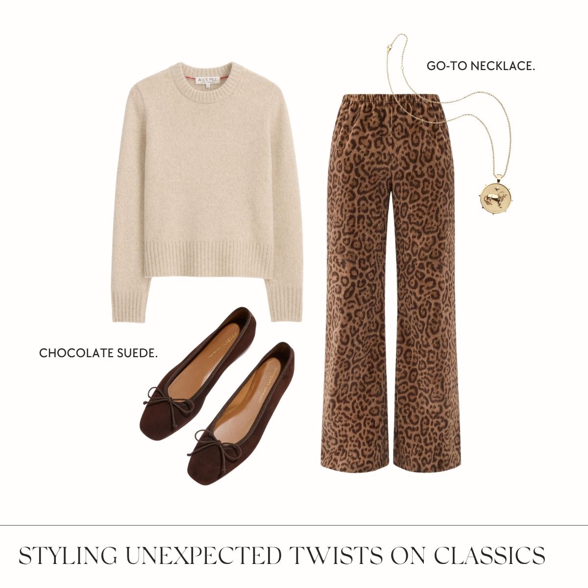 Styling unexpected twists on classics collage.