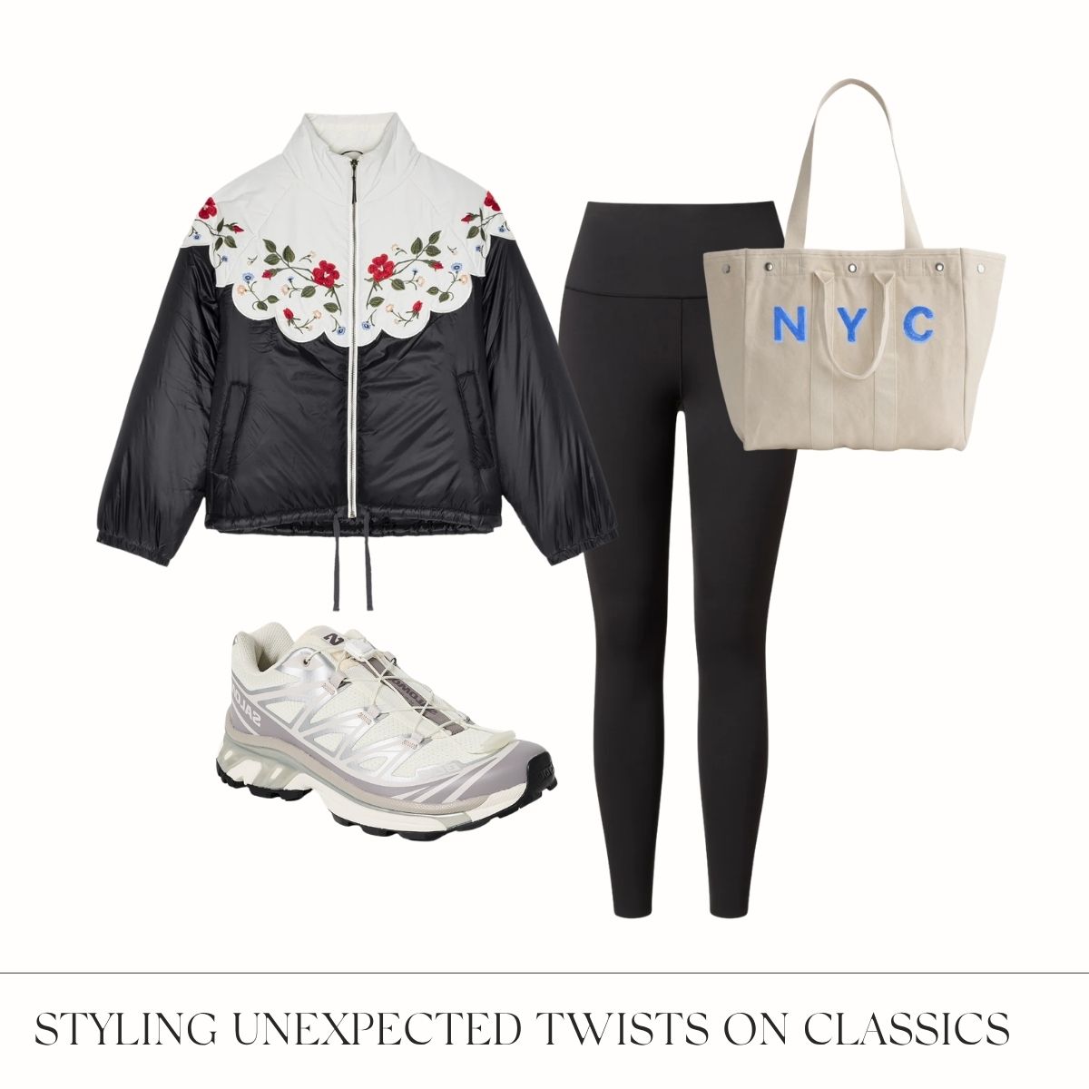 Styling unexpected twists on classics collage.