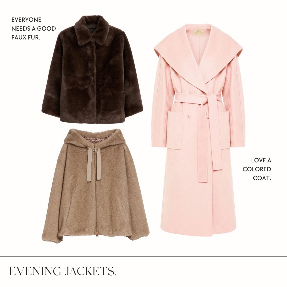 Fall 2026 statement outerwear edit collage.