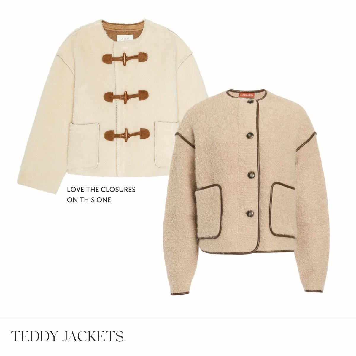 Fall 2026 statement outerwear edit collage.