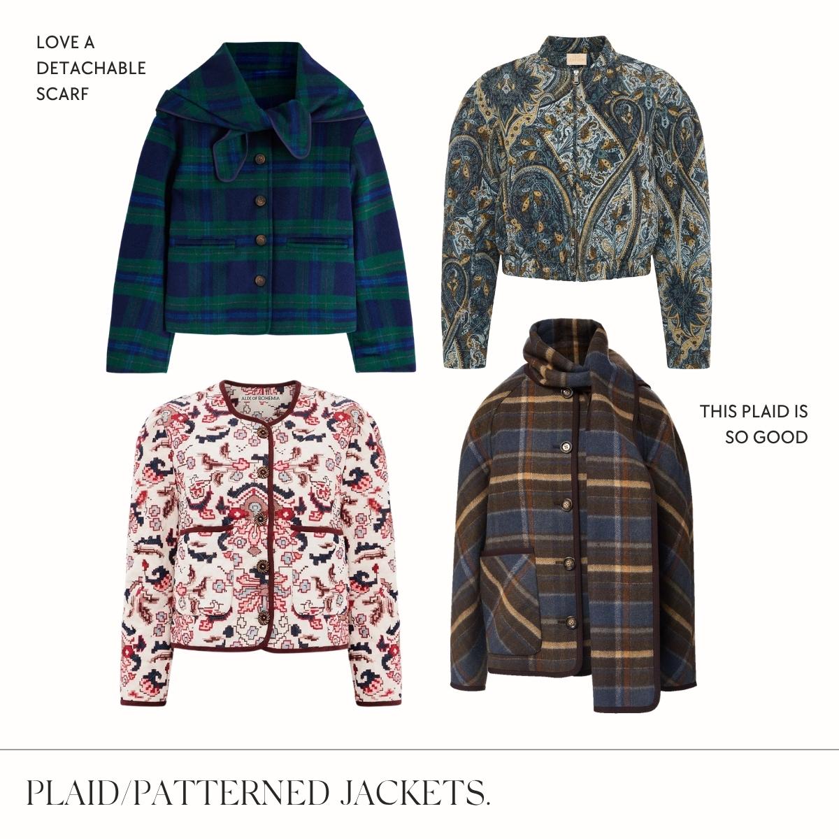 Fall 2026 statement outerwear edit collage.