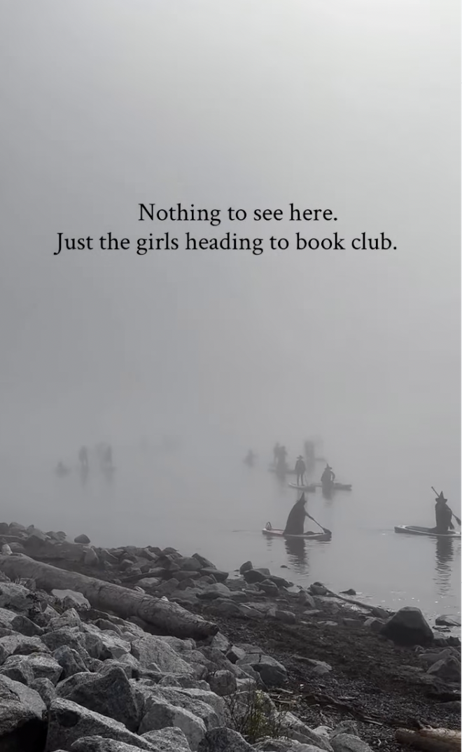 girls heading to book club