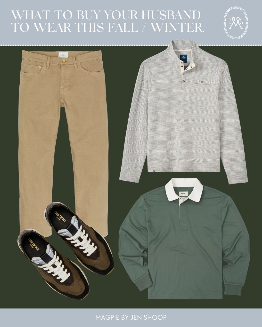 What to buy your husband to wear this fall/winter.